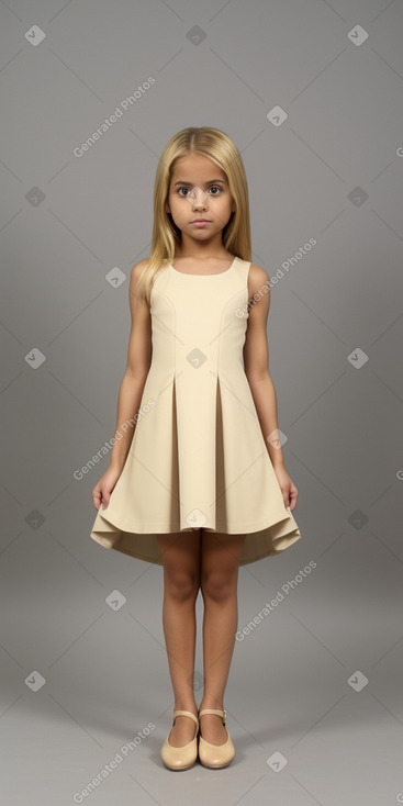 Egyptian child girl with  blonde hair