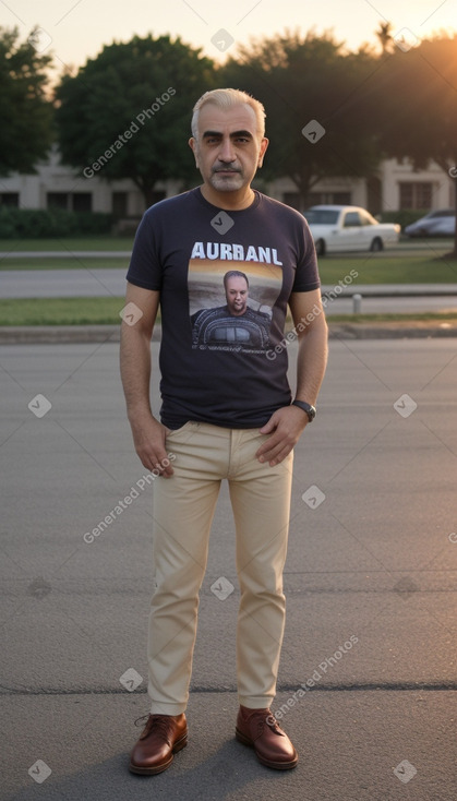 Armenian middle-aged male with  blonde hair