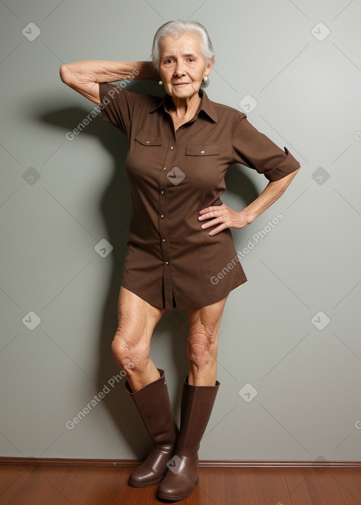 Costa rican elderly female with  brown hair