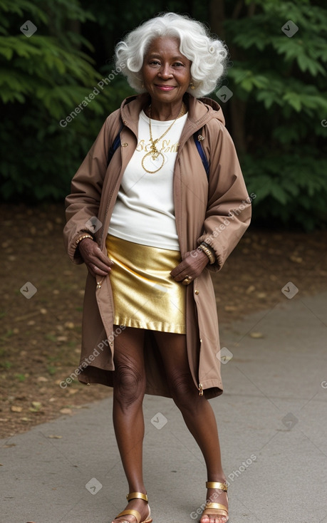 Elderly female with  white hair