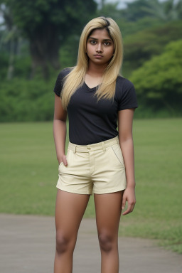 Bangladeshi young adult female with  blonde hair