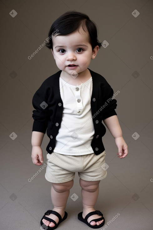 Georgian infant boy with  black hair