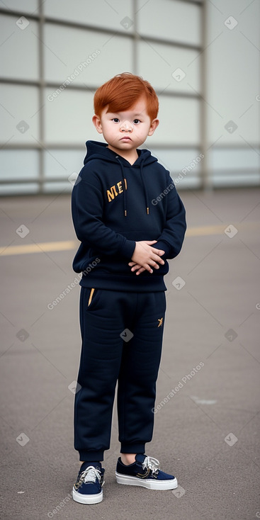 Indonesian infant boy with  ginger hair