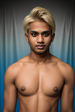 Bangladeshi adult male with  blonde hair