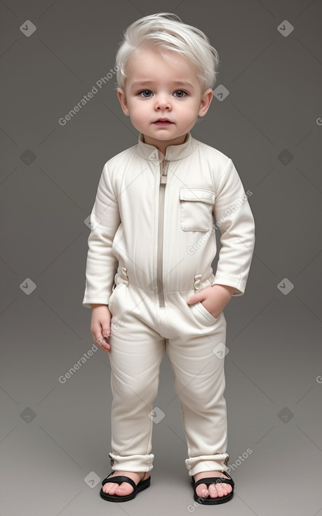 Infant boy with  white hair