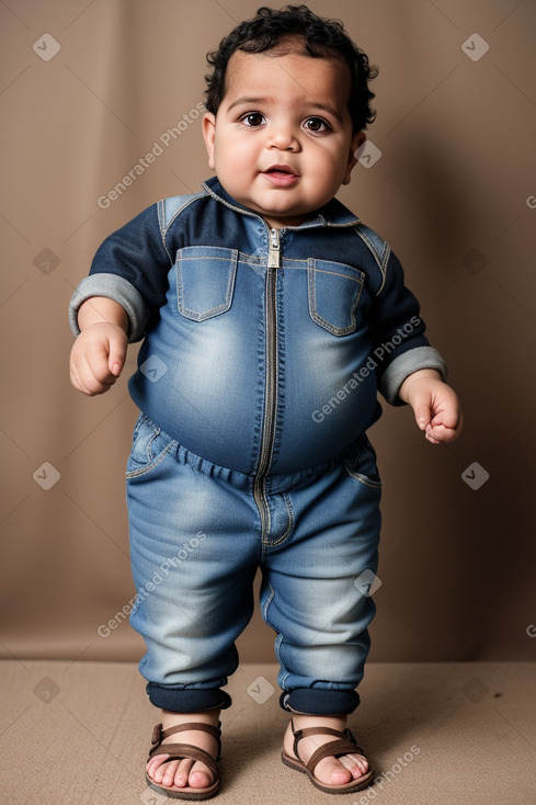 Libyan infant boy with  brown hair