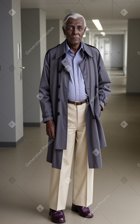 Elderly male with  gray hair