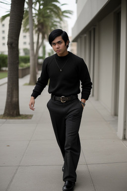 Filipino young adult male with  black hair