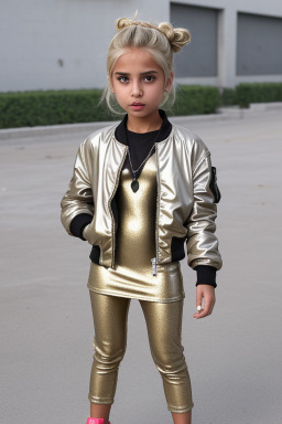 Bahraini child girl with  blonde hair