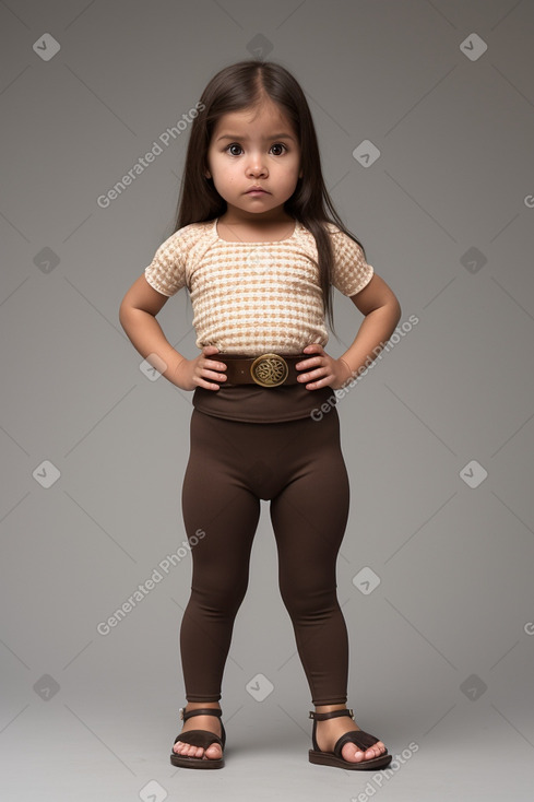 Peruvian infant girl with  brown hair