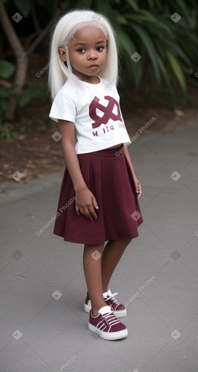 Jamaican infant girl with  white hair