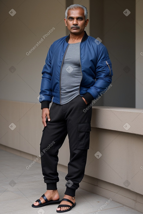 Sri lankan middle-aged male with  black hair