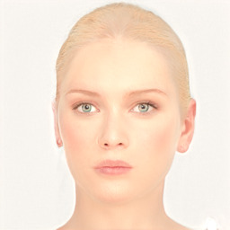 Neutral white young-adult female with short  brown hair and brown eyes