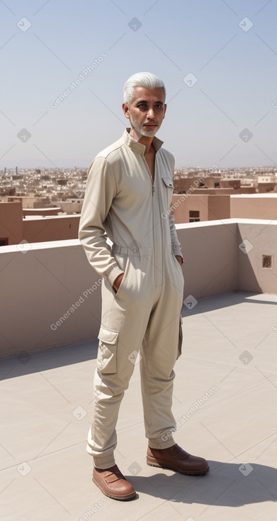 Moroccan adult male with  white hair