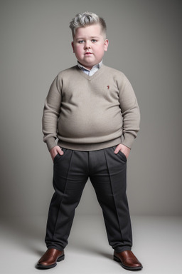 Irish child boy with  gray hair