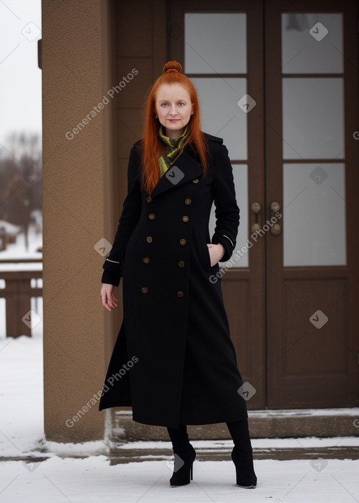 Ukrainian 45 years female with  ginger hair