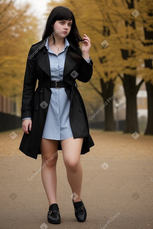 Belgian teenager girl with  black hair