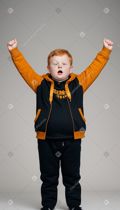 German child boy with  ginger hair