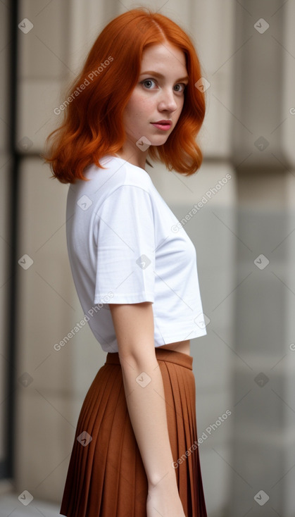 French adult female with  ginger hair