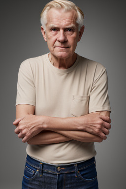 Icelandic elderly male with  blonde hair