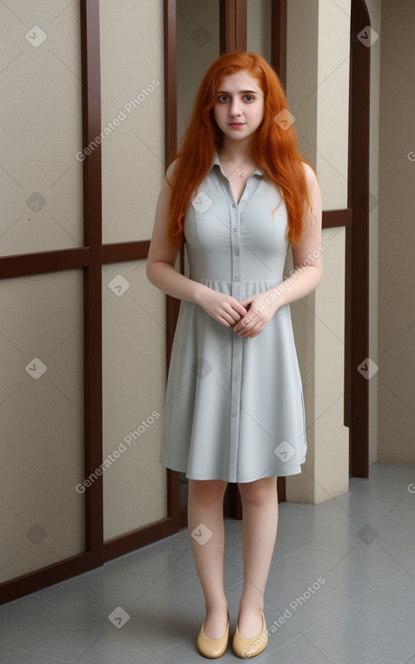 Bahraini young adult female with  ginger hair