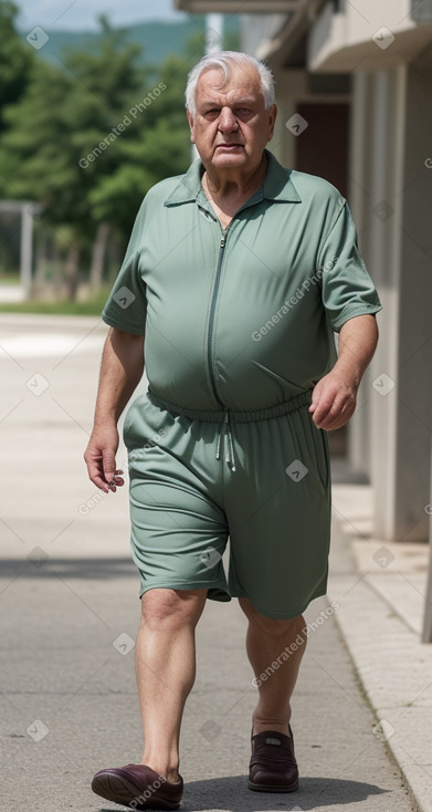 Serbian elderly male with  gray hair