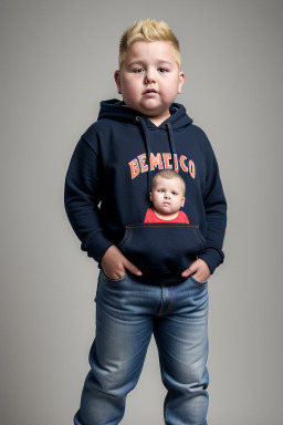 Macedonian child boy with  blonde hair