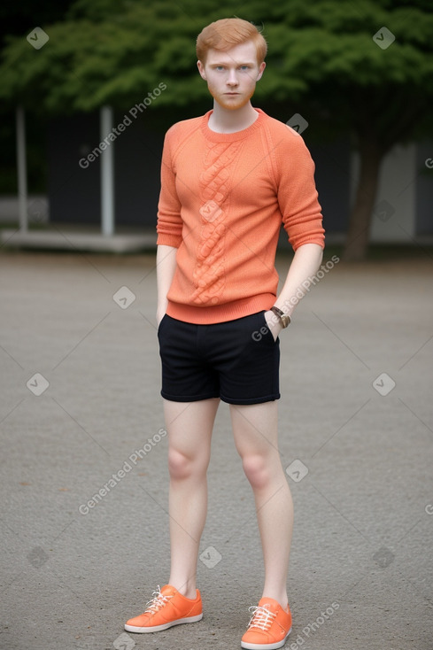 German young adult male with  ginger hair