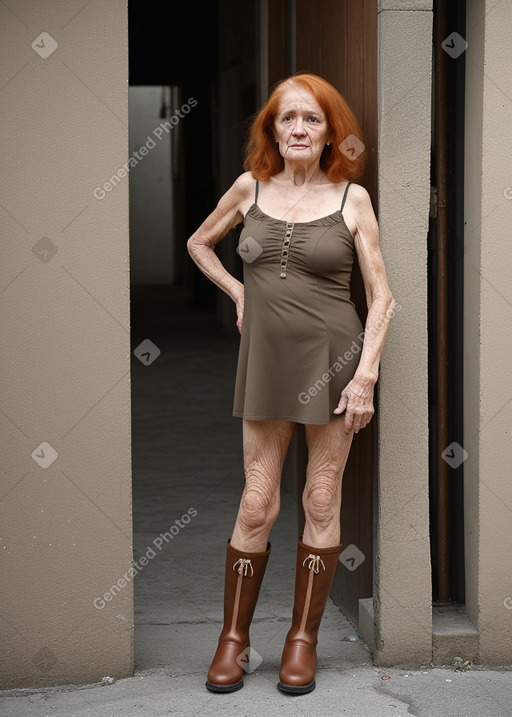 Venezuelan elderly female with  ginger hair