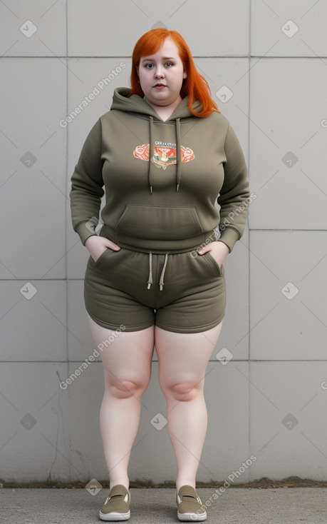 Russian adult female with  ginger hair