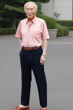 Korean elderly male with  ginger hair