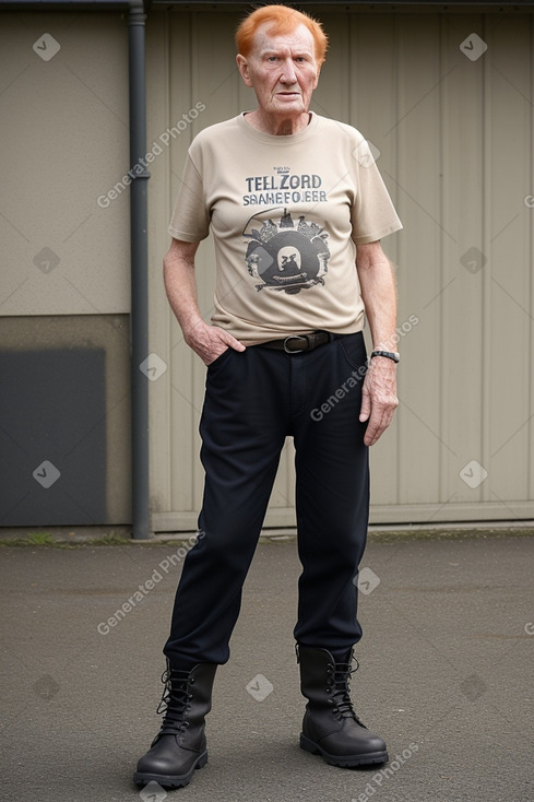 New zealand elderly male with  ginger hair