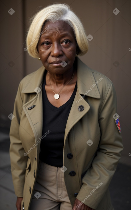 Elderly female with  blonde hair