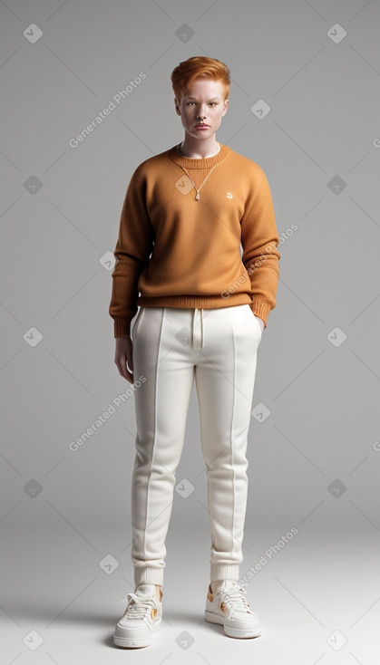Adult non-binary with  ginger hair
