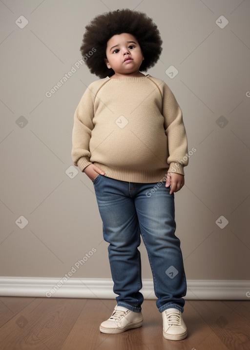 Cuban infant girl with  brown hair