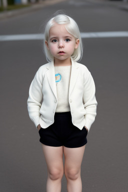 Argentine infant girl with  white hair