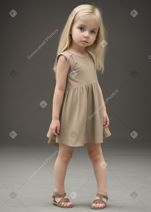 Slovenian infant girl with  blonde hair