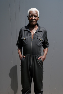 Zimbabwean elderly male with  black hair