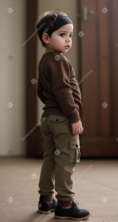 Mexican infant boy with  brown hair