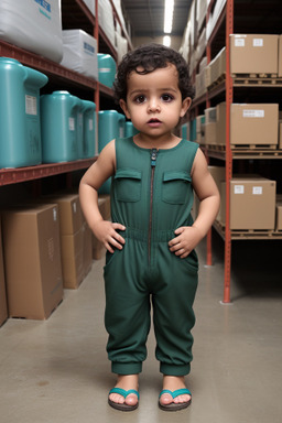 Yemeni infant boy with  brown hair