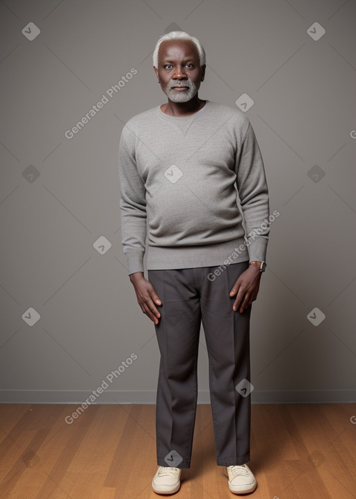 Ugandan 45 years male with  gray hair