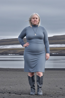 Icelandic 45 years female with  gray hair