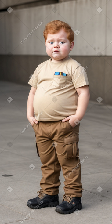 Ecuadorian infant boy with  ginger hair