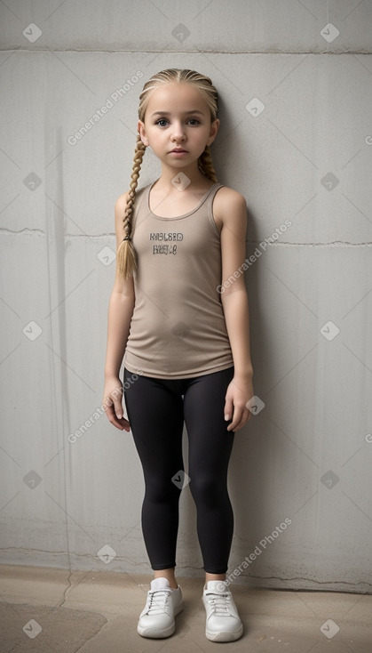 Algerian infant girl with  blonde hair