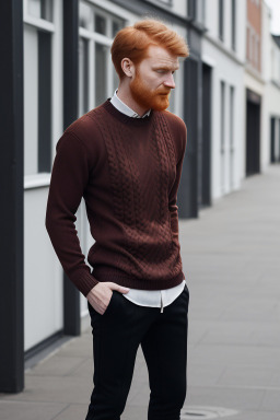 Danish adult male with  ginger hair