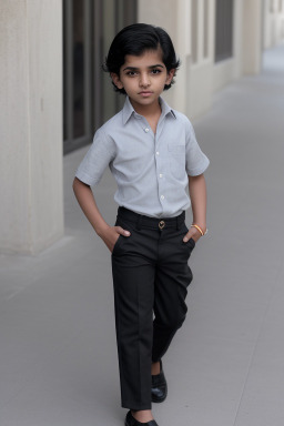 Qatari child boy with  black hair