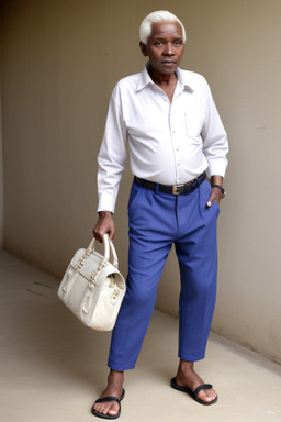 Tanzanian elderly male with  white hair