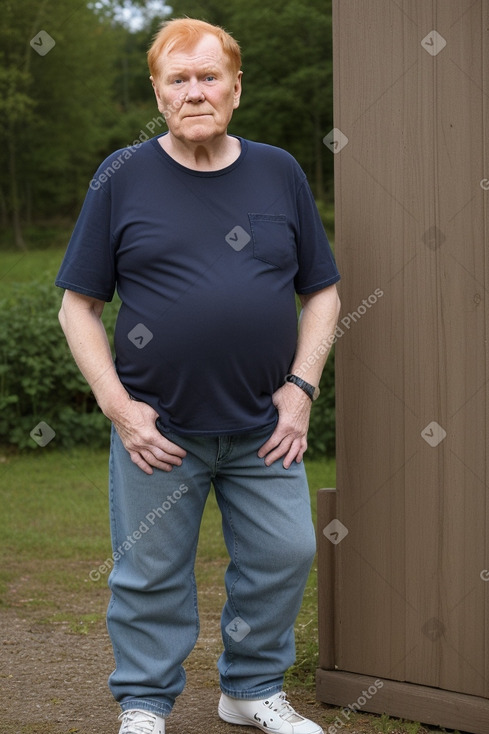 Norwegian elderly male with  ginger hair