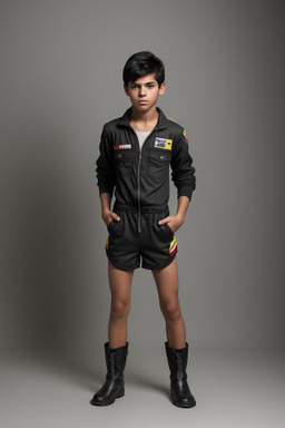 Bolivian teenager boy with  black hair