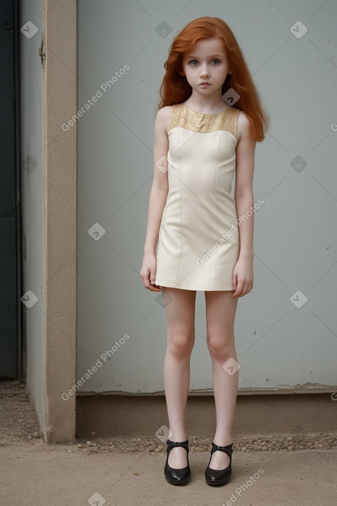 Georgian child girl with  ginger hair